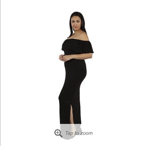 Off-Shoulder Bodycon Maxi Dress - Picture 3 of 7